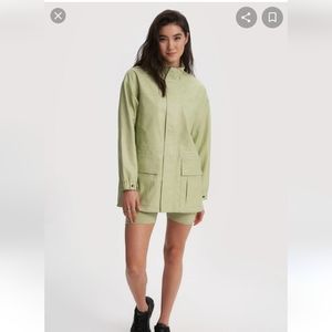 COPY - VEGAN LEATHER NOIZE JACKET GREEN